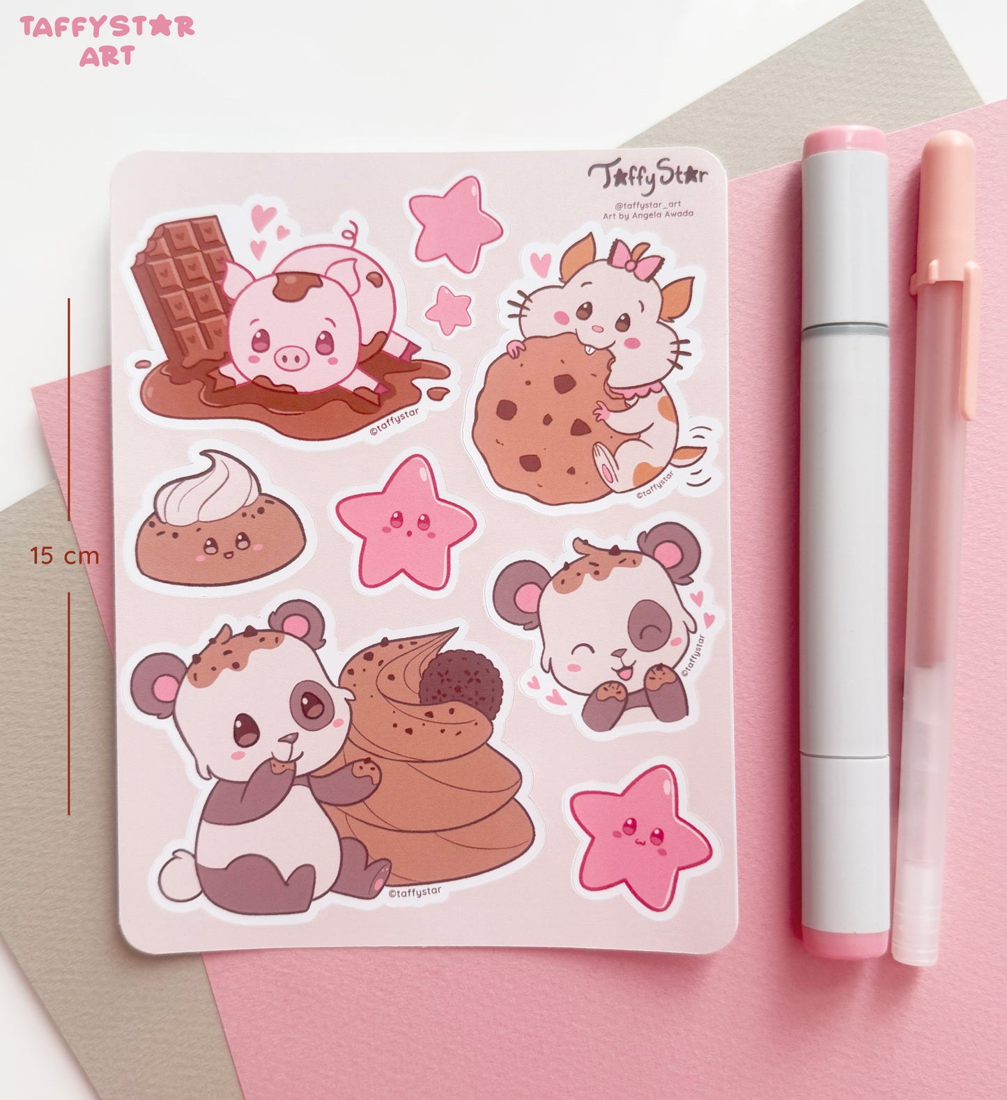 Dessert Cuties Paper Sticker Sheet