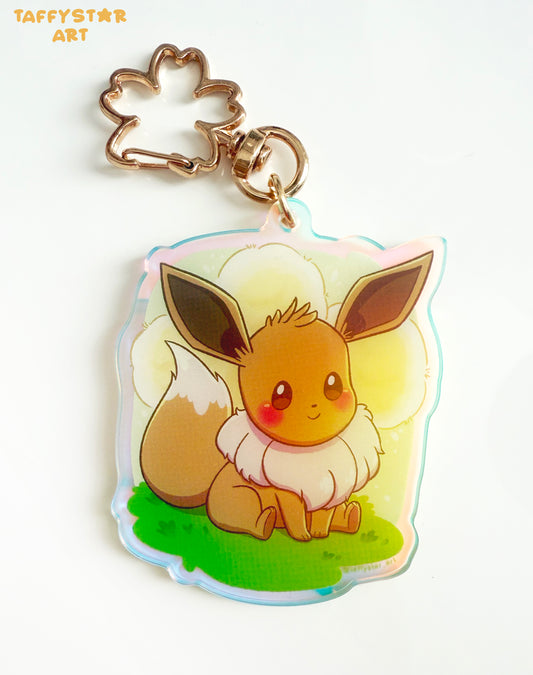 Eevee Holographic Acrylic Keychain