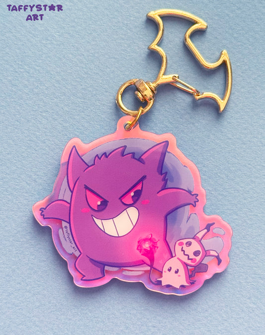 Gengar Holographic Acrylic Keychain