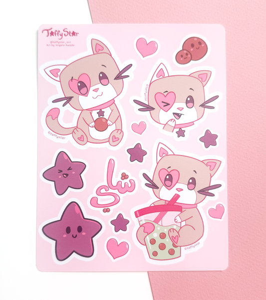 Bubble Kit-Tea Paper Sticker Sheet